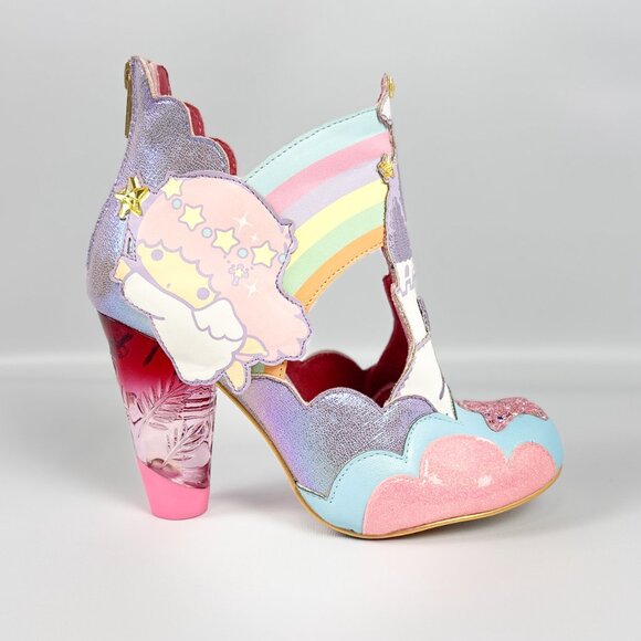 Irregular Choice x Sanrio Smiling Down At You Little Twin Stars Heels – Size 40 - Picture 8 of 10